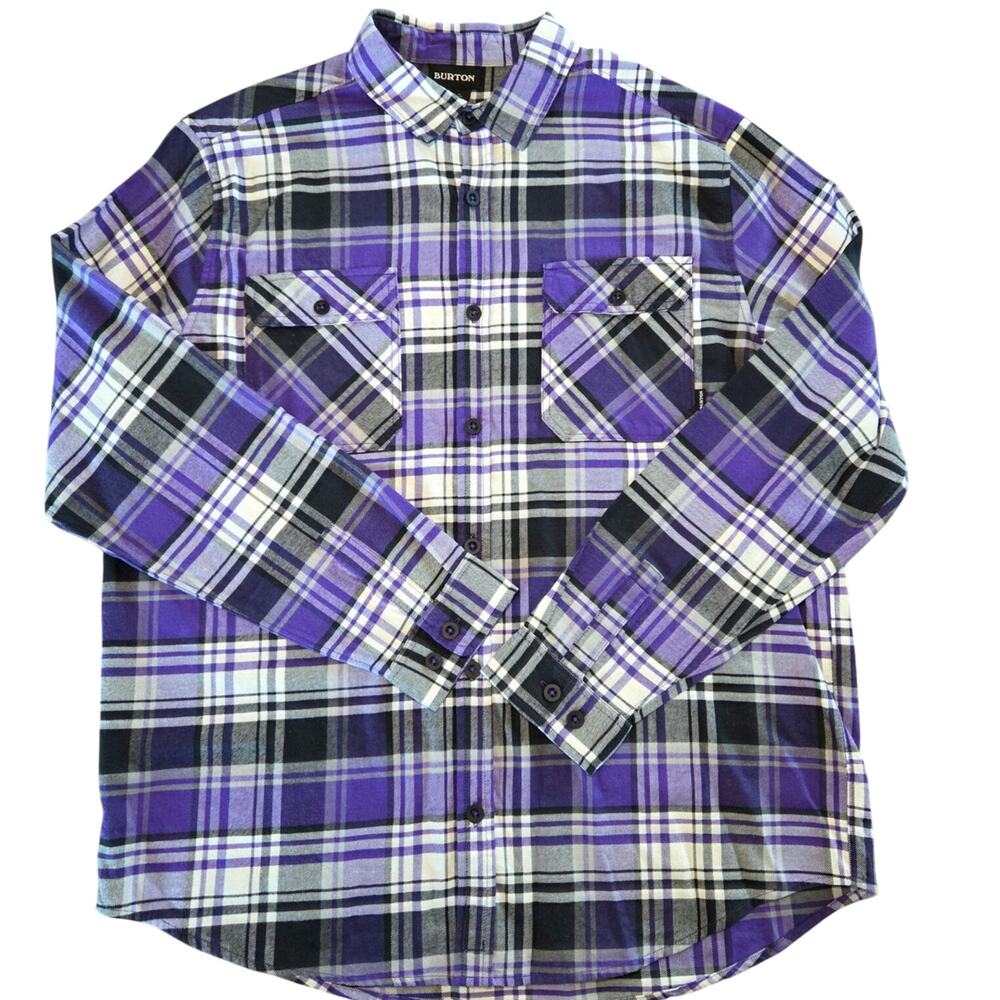 Burton Brighton Flannel mens size XL purple plaid